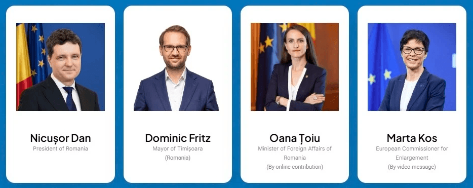 Timișoara găzduiește prima ediție Cities Summit, dedicată extinderii Uniunii Europene