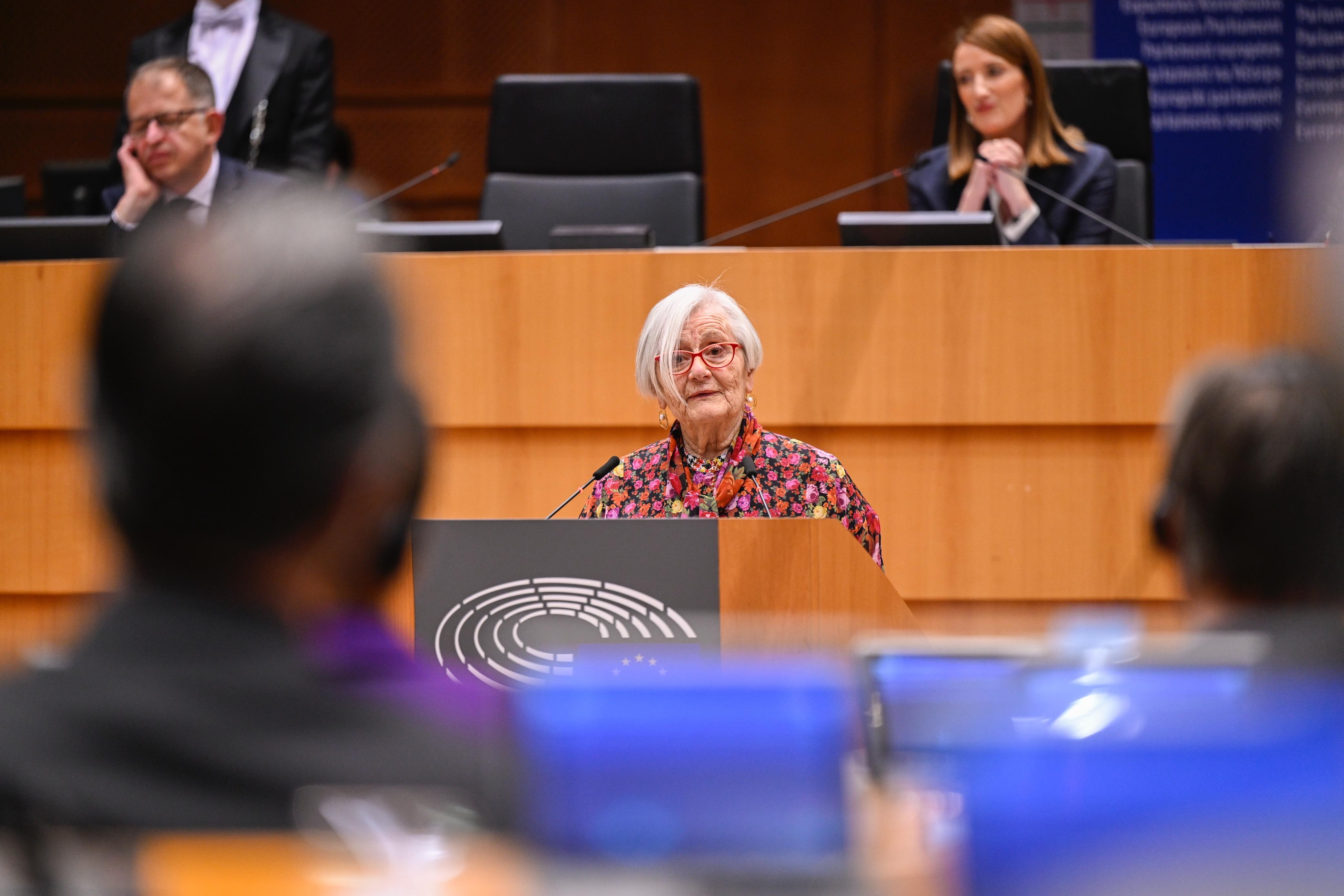 Ziua Internațională de Comemorare a Victimelor Holocaustului, mărturia Tatianei Bucci în Parlamentul European